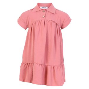 Pige kjole - Gammel rosa - Størrelse 104