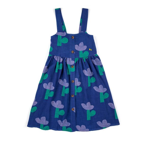 Bobo Choses kjole med stropper, Sea Flower All Over - Navy Blue