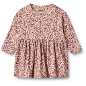 Wheat Pale Rose Flowers Jersey Kjole Emmy - Str. 18 mdr/86