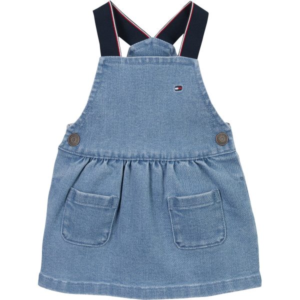 Tommy Hilfiger Denim Medium Denim Dungaree Kjole - Str. 80