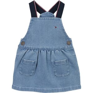 Tommy Hilfiger Denim Medium Denim Dungaree Kjole - Str. 86