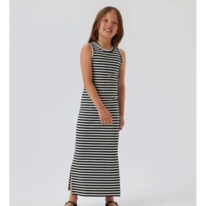 Name It kjole i slim fit med striber til piger